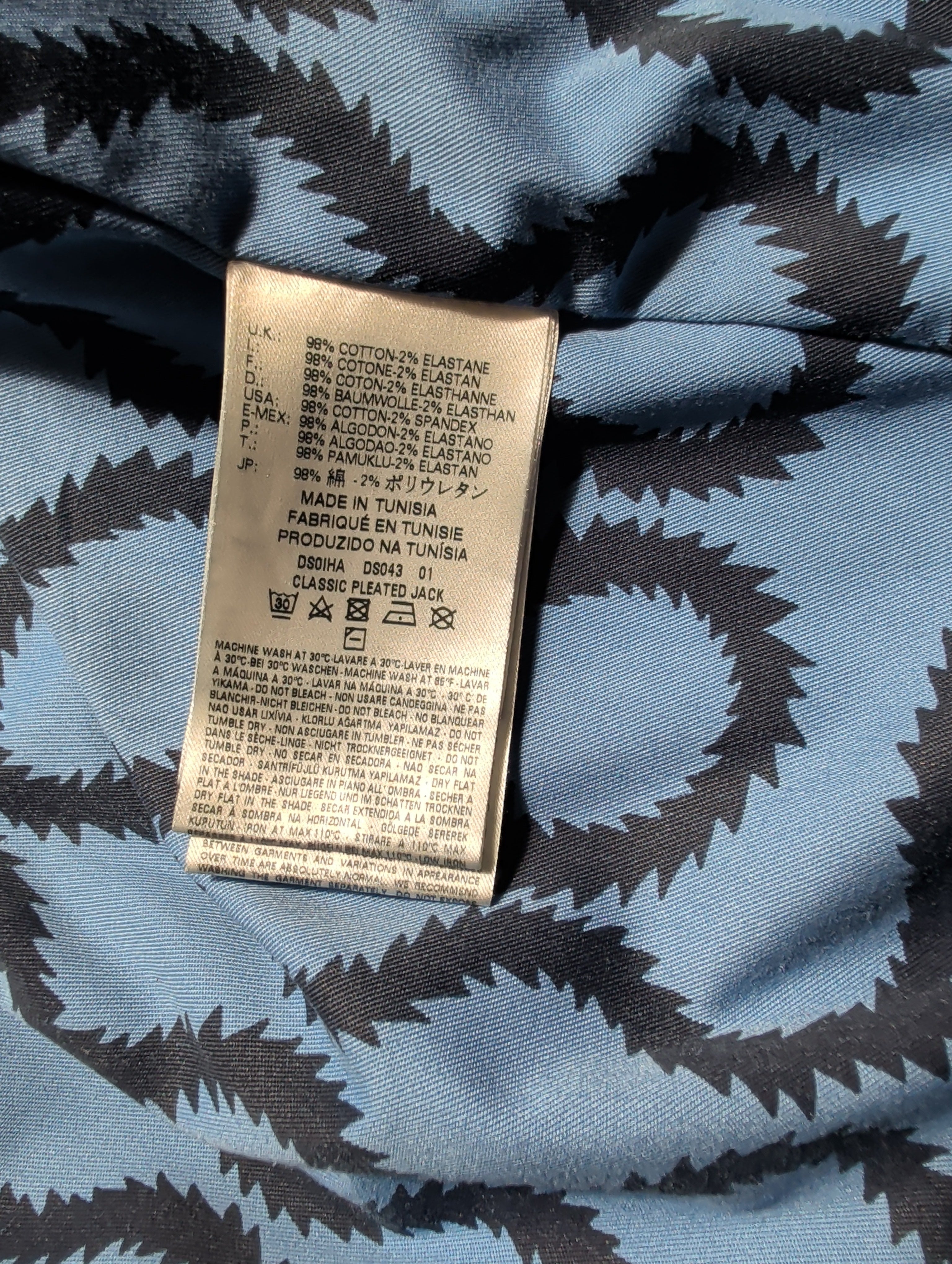 Vivienne Westwood Anglomania Classic Pleated Indigo Denim Jacket
