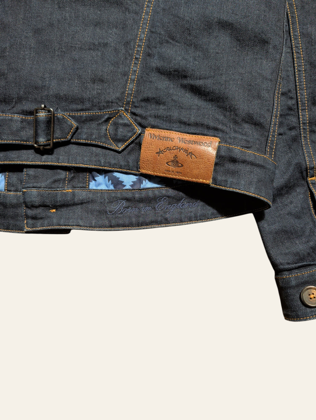 Vivienne Westwood Anglomania Classic Pleated Indigo Denim Jacket
