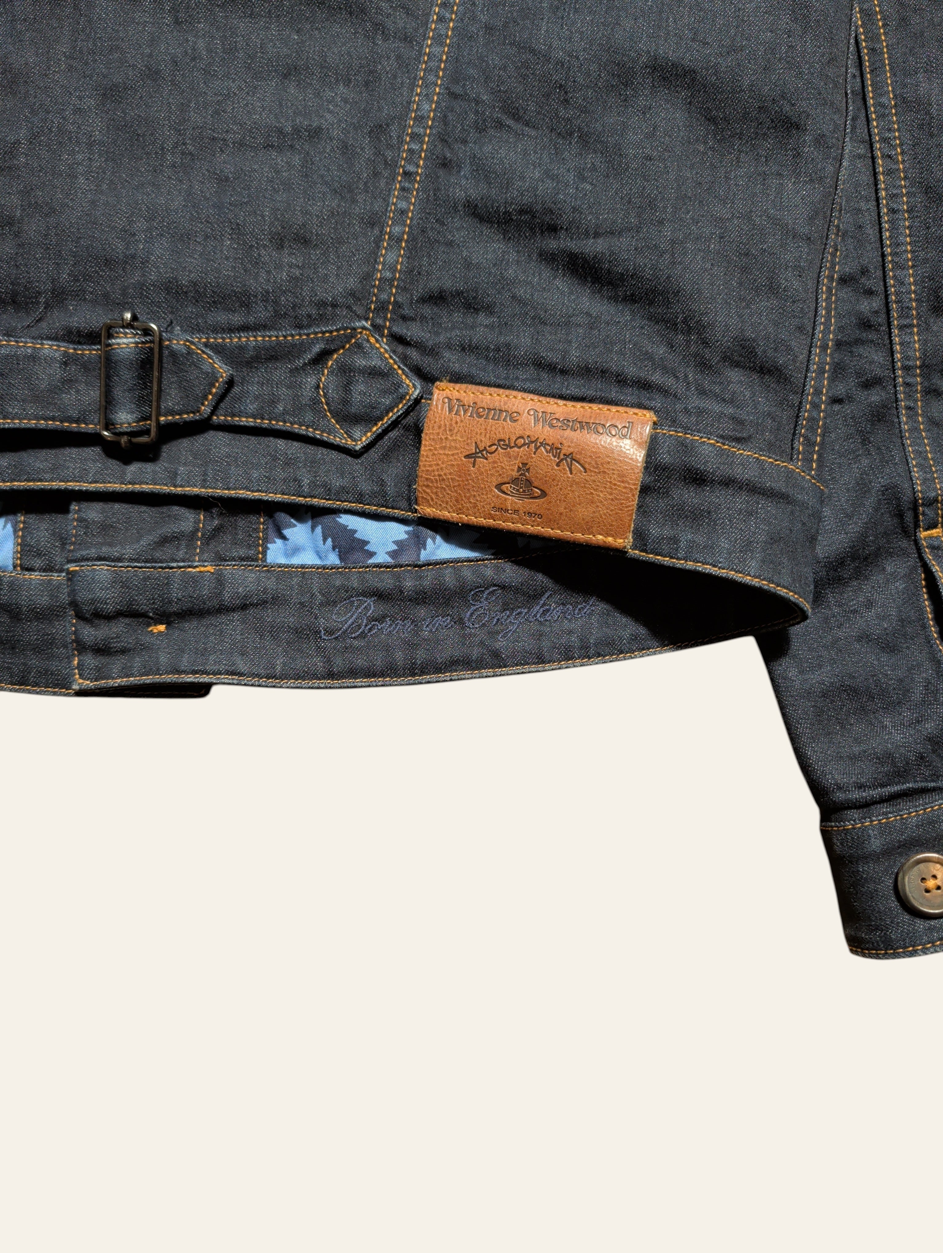 Vivienne Westwood Anglomania Classic Pleated Indigo Denim Jacket