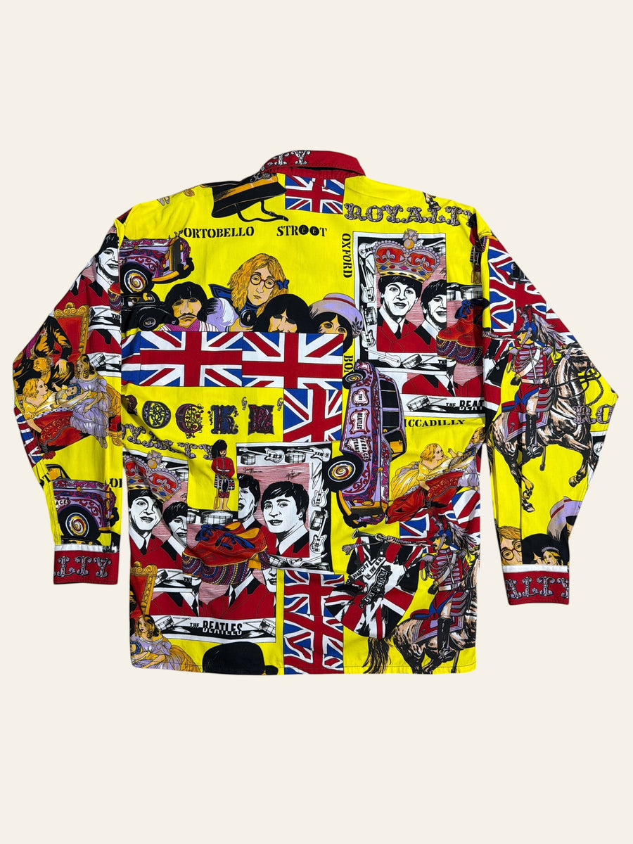 Vintage Versace Jeans Couture Beatles / Sex Pistols Print Shirt