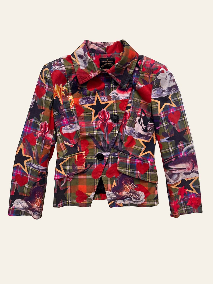 Vivienne Westwood Anglomania Tartan Hearts & Dragons Jacket