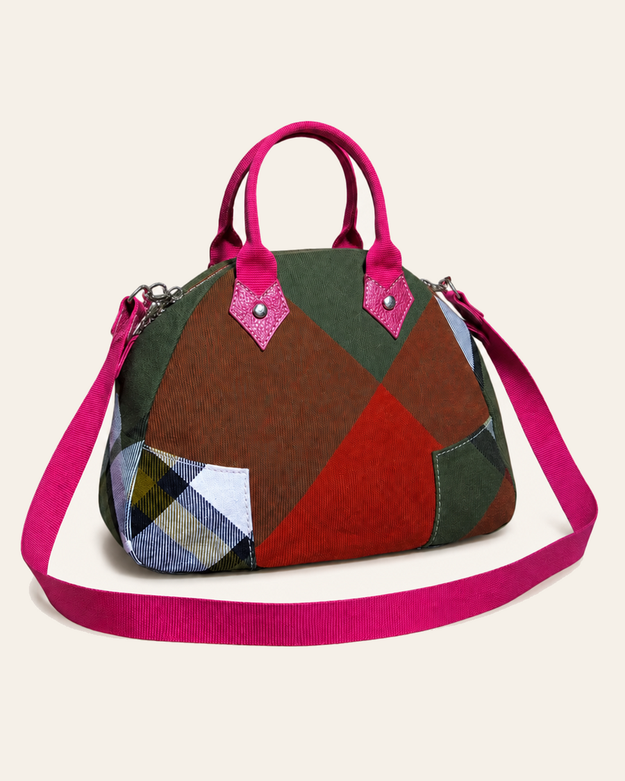 Vivienne Westwood Vintage Tartan handbag with charms